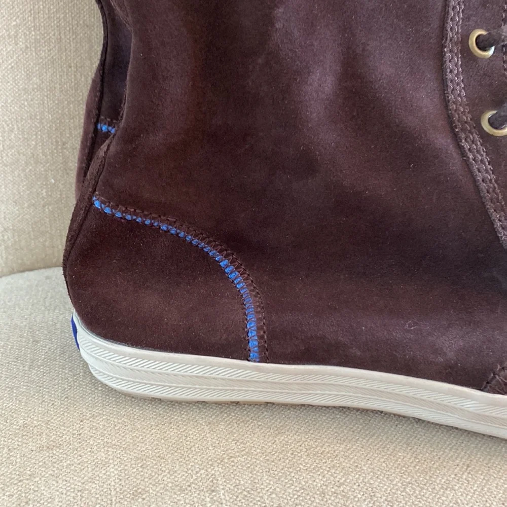 Keds Women’s Suede High Top Lace Up Sneakers Brown Size 10 - Picture 5 of 14